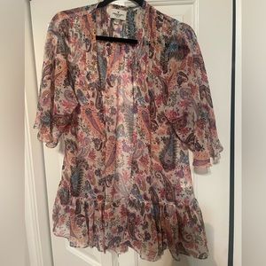 American Eagle Paisley Print Swim Cover Up
